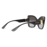 Dolce & Gabbana - Step Injection Sunglasses - Grey Clear Black - Dolce & Gabbana Eyewear