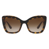 Dolce & Gabbana - Step Injection Sunglasses - Havana Black - Dolce & Gabbana Eyewear