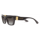 Dolce & Gabbana - Step Injection Sunglasses - Grey Clear Black - Dolce & Gabbana Eyewear