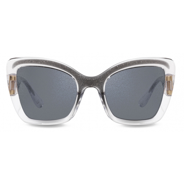 Dolce & Gabbana - Step Injection Sunglasses - Clear Grey Glitter - Dolce & Gabbana Eyewear