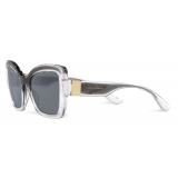 Dolce & Gabbana - Step Injection Sunglasses - Clear Grey Glitter - Dolce & Gabbana Eyewear