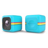 Polaroid - Polaroid Cube+ Live Streaming Wi-Fi Mini Lifestyle Action Camera - Full HD 1440p - Action Sports Cameras - Blue
