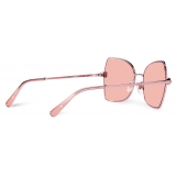 Dolce & Gabbana - DG Crystal Sunglasses - Pink - Dolce & Gabbana Eyewear