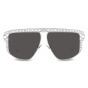 Dolce & Gabbana - DG Crystal Sunglasses - Silver - Dolce & Gabbana Eyewear