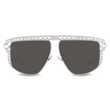 Dolce & Gabbana - DG Crystal Sunglasses - Silver - Dolce & Gabbana Eyewear