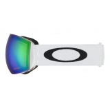 Oakley - Flight Deck™ L - Prizm Snow Jade Iridium - Matte White - Maschera da Sci - Snow Goggles - Oakley Eyewear