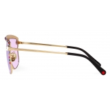 Dolce & Gabbana - DG Crystal Sunglasses - Gold Purple - Dolce & Gabbana Eyewear