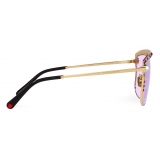 Dolce & Gabbana - Occhiale da Sole DG Crystal - Oro Viola - Dolce & Gabbana Eyewear