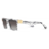 Dolce & Gabbana - Modern Print Sunglasses - Transparent Black - Dolce & Gabbana Eyewear