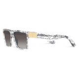 Dolce & Gabbana - Occhiale da Sole Modern Print - Trasparente Nero - Dolce & Gabbana Eyewear