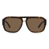 Dolce & Gabbana - DG Crossed Sunglasses - Havana - Dolce & Gabbana Eyewear