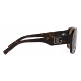 Dolce & Gabbana - DG Crossed Sunglasses - Havana - Dolce & Gabbana Eyewear