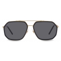 Dolce & Gabbana - Gros Grain Sunglasses - Gold Black - Dolce & Gabbana Eyewear