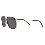 Dolce & Gabbana - Gros Grain Sunglasses - Gold Black - Dolce & Gabbana Eyewear