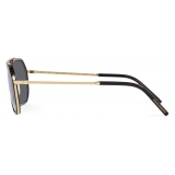 Dolce & Gabbana - Gros Grain Sunglasses - Gold Black - Dolce & Gabbana Eyewear