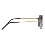 Dolce & Gabbana - Gros Grain Sunglasses - Gold Black - Dolce & Gabbana Eyewear