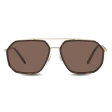 Dolce & Gabbana - Gros Grain Sunglasses - Gold Havana - Dolce & Gabbana Eyewear