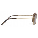 Dolce & Gabbana - Occhiale da Sole Gros Grain - Oro Havana - Dolce & Gabbana Eyewear