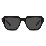 Dolce & Gabbana - DG Crossed Sunglasses - Black - Dolce & Gabbana Eyewear