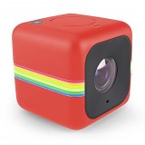Polaroid - Polaroid Cube+ Live Streaming Wi-Fi Mini Lifestyle Action Camera - Full HD 1440p - Action Sports Cameras - Red