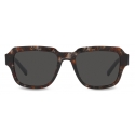 Dolce & Gabbana - Occhiale da Sole DG Crossed - Grigio Havana - Dolce & Gabbana Eyewear