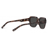 Dolce & Gabbana - DG Crossed Sunglasses - Grey Havana - Dolce & Gabbana Eyewear