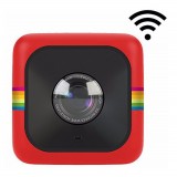 Polaroid - Polaroid Cube+ Live Streaming Wi-Fi Mini Lifestyle Action Camera - Full HD 1440p - Action Sports Cameras - Red