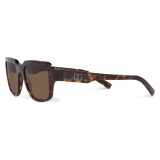 Dolce & Gabbana - Occhiale da Sole DG Crossed - Havana - Dolce & Gabbana Eyewear