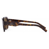 Dolce & Gabbana - Occhiale da Sole DG Crossed - Havana - Dolce & Gabbana Eyewear