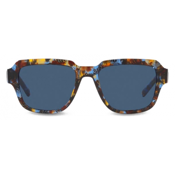 Dolce & Gabbana - Occhiale da Sole DG Crossed - Blu Havana - Dolce & Gabbana Eyewear