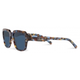 Dolce & Gabbana - Occhiale da Sole DG Crossed - Blu Havana - Dolce & Gabbana Eyewear