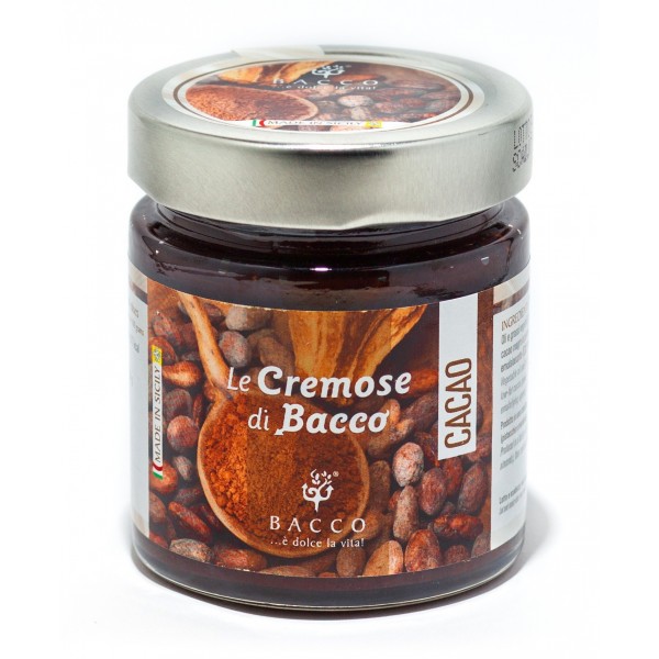 Bacco - Tipicità al Pistacchio - Le Cremose di Bacco - Cacao - Creme Spalmabili Artigianali - 190 g