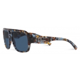 Dolce & Gabbana - DG Crossed Sunglasses - Blue Havana - Dolce & Gabbana Eyewear