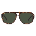 Dolce & Gabbana - Occhiale da Sole DG Crossed - Rosso Havana - Dolce & Gabbana Eyewear