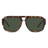 Dolce & Gabbana - Occhiale da Sole DG Crossed - Rosso Havana - Dolce & Gabbana Eyewear