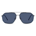 Dolce & Gabbana - Gros Grain Sunglasses - Gunmetal Blue - Dolce & Gabbana Eyewear