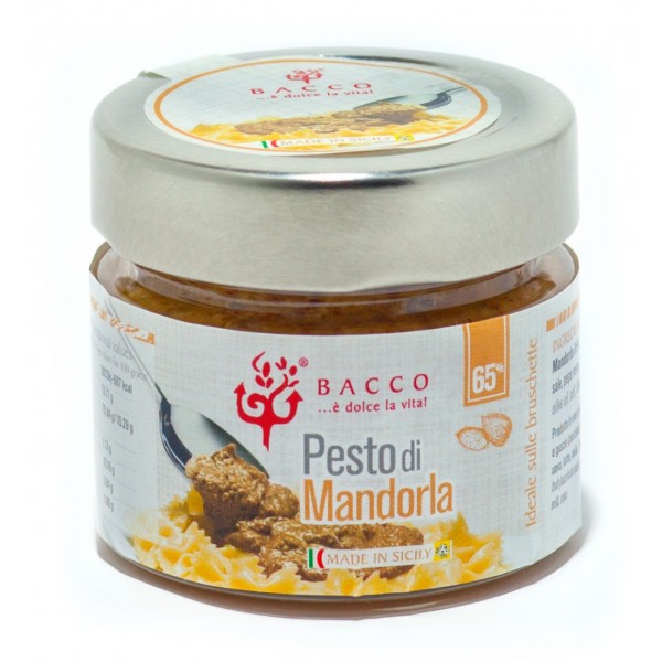 Bacco - Tipicità al Pistacchio - Pesto di Mandorla - Pesto Artigianale - 90 g