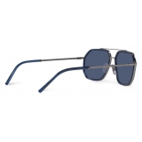 Dolce & Gabbana - Gros Grain Sunglasses - Gunmetal Blue - Dolce & Gabbana Eyewear