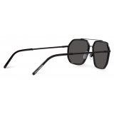 Dolce & Gabbana - Occhiale da Sole Gros Grain - Nero - Dolce & Gabbana Eyewear