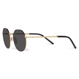 Dolce & Gabbana - Gros Grain Sunglasses - Gold Black - Dolce & Gabbana Eyewear