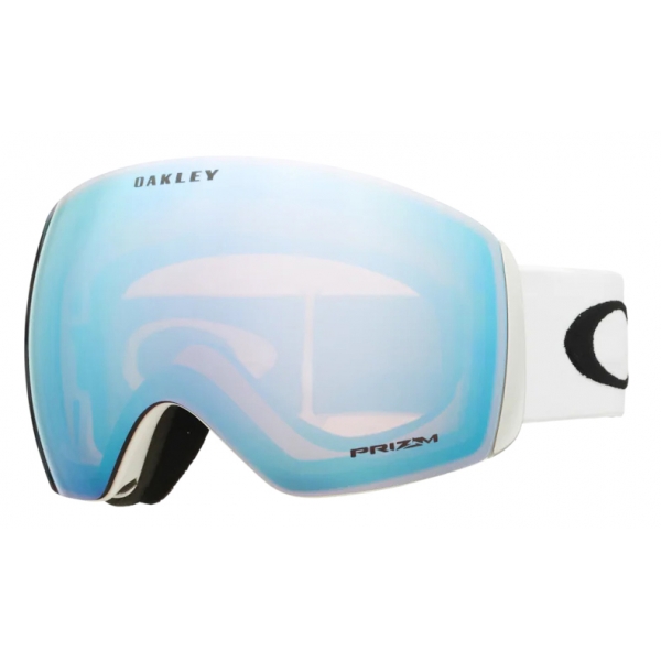 Oakley - Flight Deck™ L - Prizm Snow Sapphire Iridium - Matte White - Maschera da Sci - Snow Goggles - Oakley Eyewear