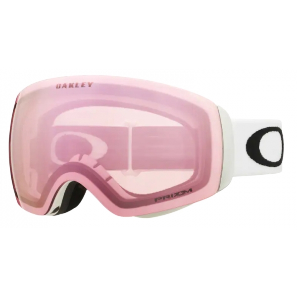 Oakley - Flight Deck™ M - Prizm Snow Hi Pink - Matte White - Maschera da Sci - Snow Goggles - Oakley Eyewear
