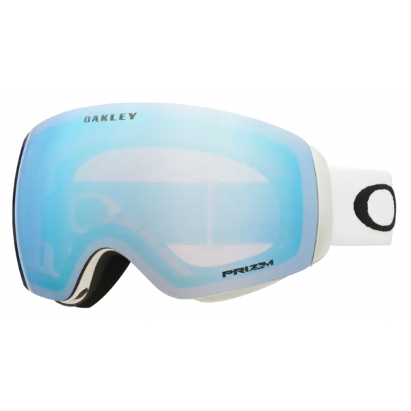Oakley - Flight Deck™ M - Prizm Snow Sapphire Iridium - Matte White - Maschera da Sci - Snow Goggles - Oakley Eyewear