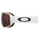 Oakley - Flight Deck™ M - Prizm Snow Dark Grey - Matte White - Maschera da Sci - Snow Goggles - Oakley Eyewear