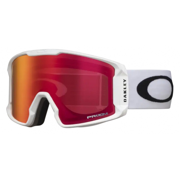 Oakley - Line Miner™ L - Prizm Snow Torch Iridium - Matte White - Maschera  da Sci - Snow Goggles - Oakley Eyewear - Avvenice