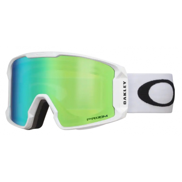 Oakley - Line Miner™ L - Prizm Snow Jade Iridium - Matte White - Maschera da Sci - Snow Goggles - Oakley Eyewear