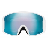 Oakley - Line Miner™ L - Prizm Snow Sapphire Iridium - Matte White - Maschera da Sci - Snow Goggles - Oakley Eyewear