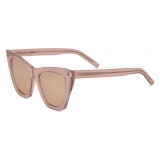 Yves Saint Laurent - SL 214 Kate Sunglasses - Antique Pink Light Brown - Sunglasses - Saint Laurent Eyewear
