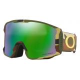 Oakley - Line Miner™ L - Prizm Snow Jade Iridium - Camo Green - Maschera da Sci - Snow Goggles - Oakley Eyewear