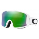 Oakley - Line Miner™ M - Prizm Snow Jade Iridium - Matte White - Maschera da Sci - Snow Goggles - Oakley Eyewear
